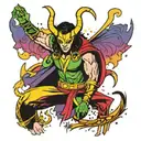 Loki marvel tattoo design idea