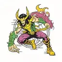 Loki marvel tattoo design idea