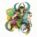 Loki marvel tattoo design idea