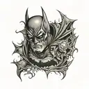 batman tattoo design idea