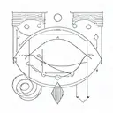 minimal line tatoo inspired from the galaxy, human and ancient Greece   tattoo design idea