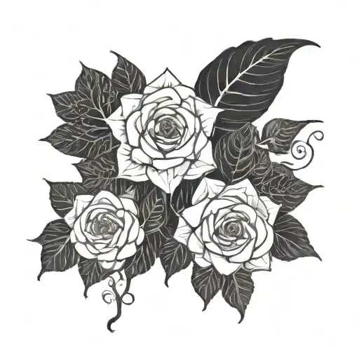 dark romance genre inspired tattoo design idea