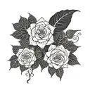 dark romance genre inspired tattoo design idea