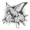 dark romance genre inspired tattoo design idea