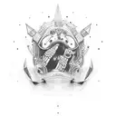 thunder road tattoo design idea