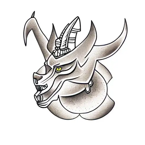 Anubis tattoo design idea