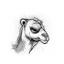 camel tattoo design idea