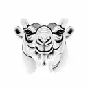 camel tattoo design idea