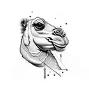 camel tattoo design idea