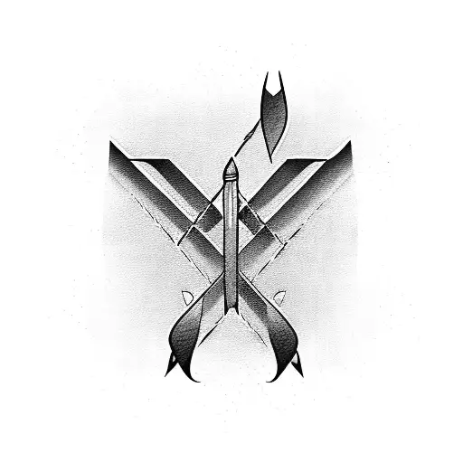Arrow for 3 sisters tattoo design idea