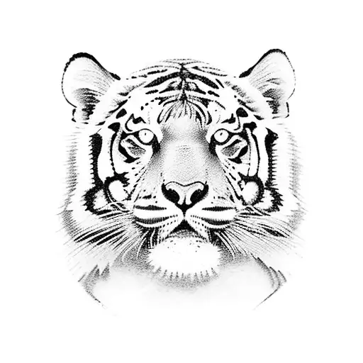 Passport with tiger stripes tattoo design idea