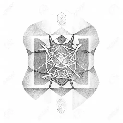 serotonin molecule tattoo design idea