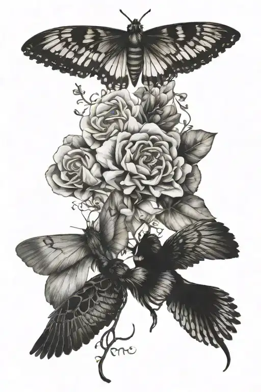 Maia and Mara written tattoo design idea