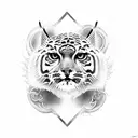 seagull Bobcat tiger mdot  tattoo design idea