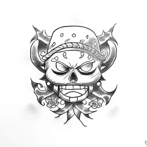 one piece tattoo design idea