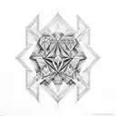 pentagon tattoo design idea