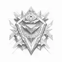 pentagon tattoo design idea