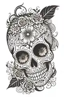 Sugar Skull tattoo design idea