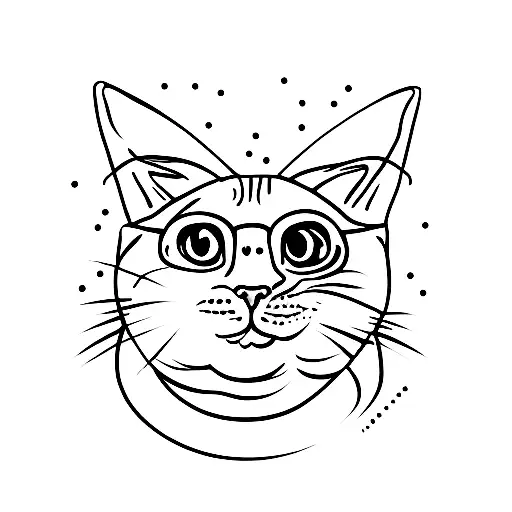 Fat Cat  tattoo design idea