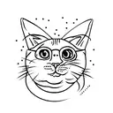 Fat Cat  tattoo design idea