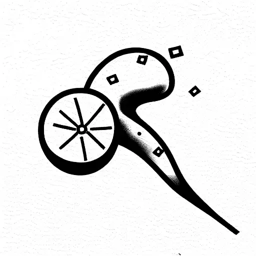 gunshot wound that keeps bleeding tattoo design idea