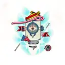 Simple stitches  tattoo design idea