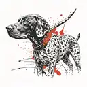 German Shorthaired Pointer tattoo design idea
