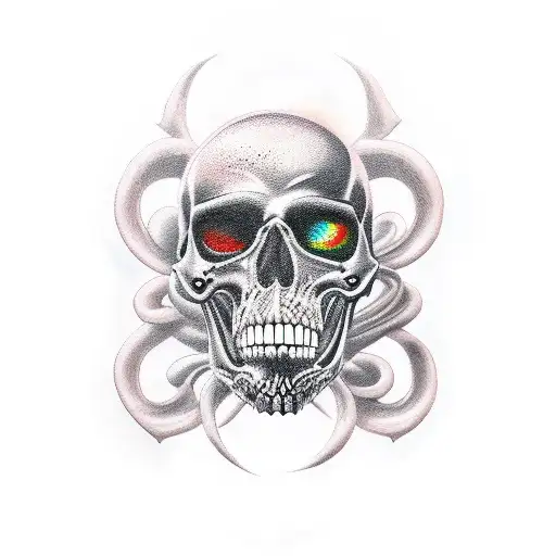 memento mori tattoo design idea