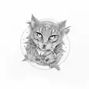 mother and son  tattoo design idea