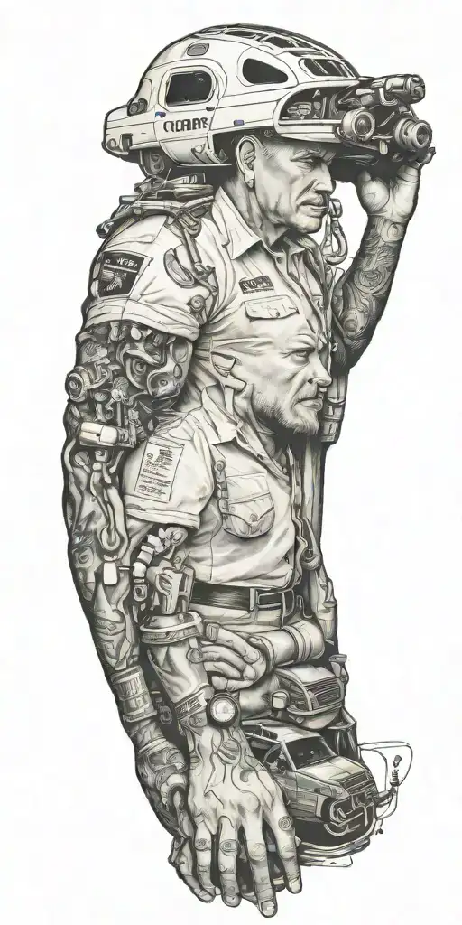 enterprise rent a car worker tattoo design idea