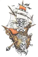 pirate tattoo design idea