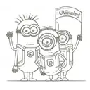 minions tattoo design idea