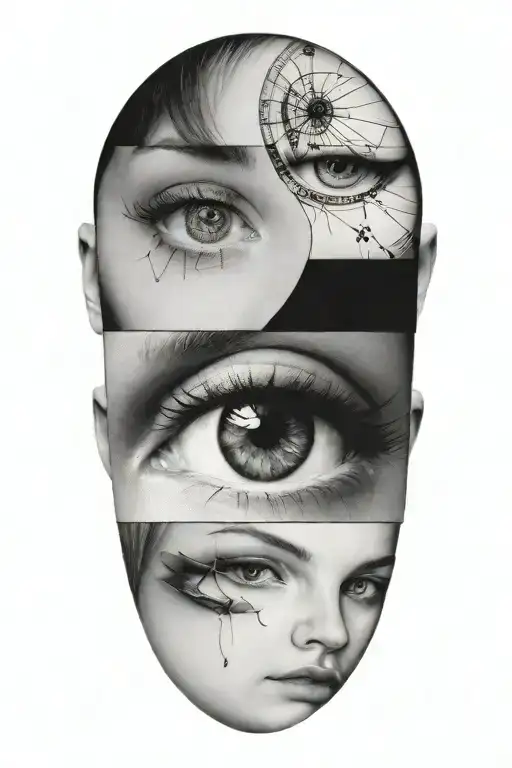 women eye sockets Will hunting reference tattoo design idea