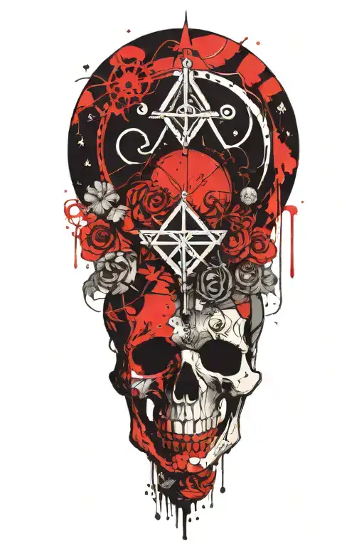 alchemy symbols represent words ad34 tattoo design idea