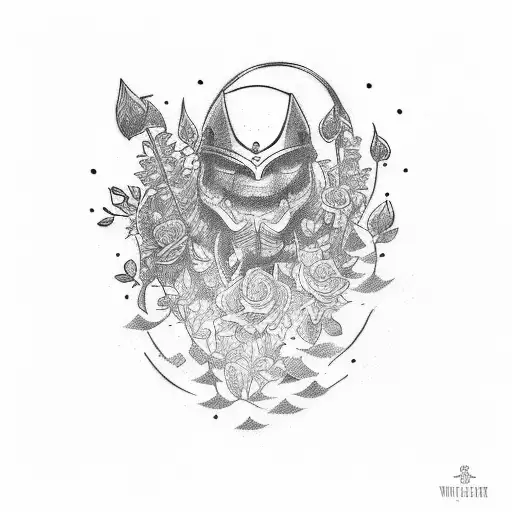 a tattoo design based on the quote "it is better to be a warrior in a garden, than a gardener in a war" tattoo design idea