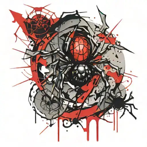 Spider tattoo design idea