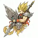 final fantasy 7 tattoo design idea