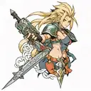 final fantasy 7 tattoo design idea