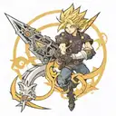 final fantasy 7 tattoo design idea