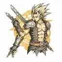 final fantasy 7 tattoo design idea