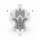 Hamsa Symbol tattoo design idea