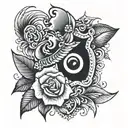 Khushi tattoo design idea