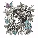 Khushi tattoo design idea