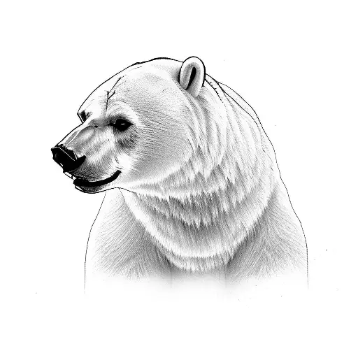 Polar bear tattoo | Polar bear tattoo, Picture tattoos, Bear tattoo