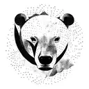 stuffed polar bear tattoo design idea