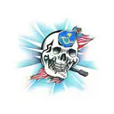 ukrainian tryzub tattoo design idea