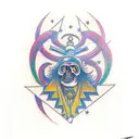 ukrainian tryzub tattoo design idea