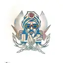 ukrainian tryzub tattoo design idea