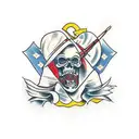 ukrainian tryzub tattoo design idea