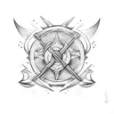 ukrainian trident tattoo design idea